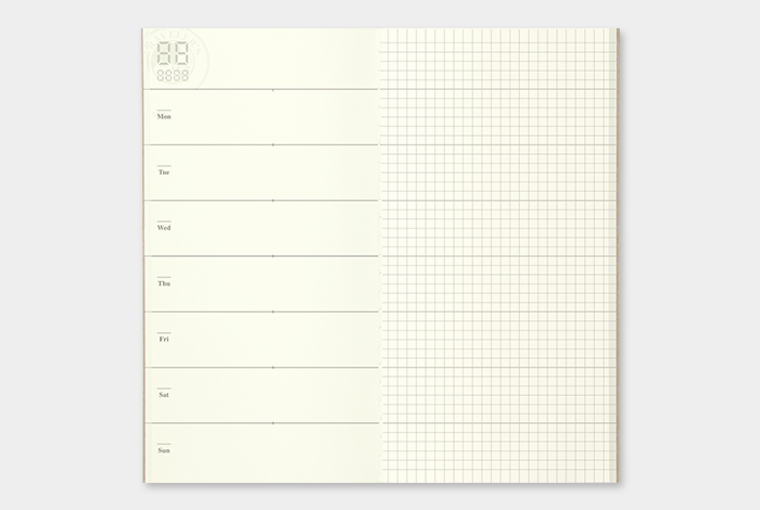 Traveler's Notebook Company - Wochenübersicht und Memo (019)