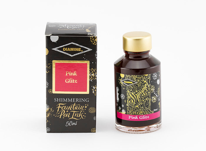 Diamine Shimmering Ink - Pink Glitz, 50 ml