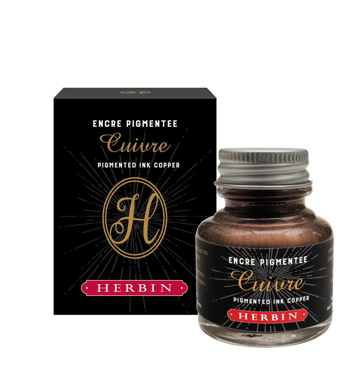 Herbin Metallpigment Tinte - kupfer