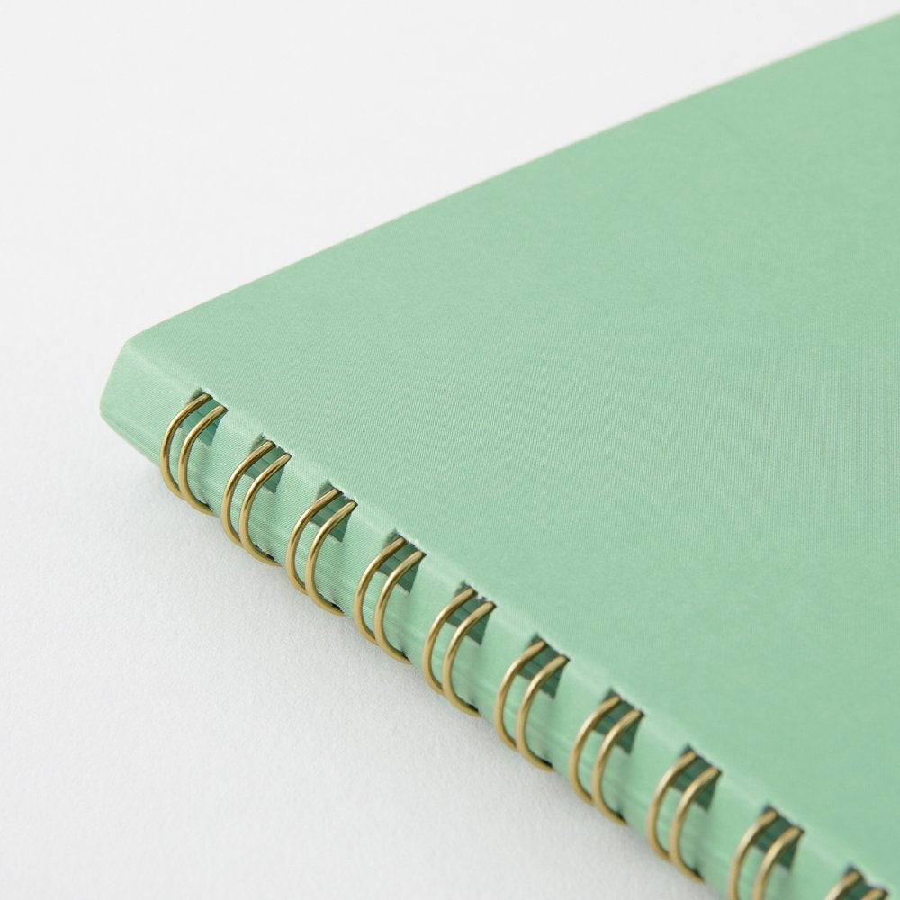 Midori Color Dot Spiral Ring Notebook - Green
