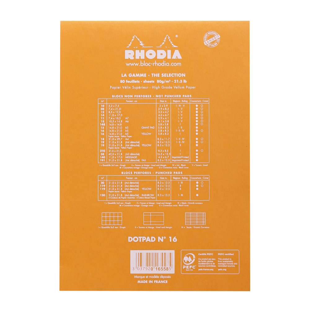 Rhodia - Notizblock No. 16 A5