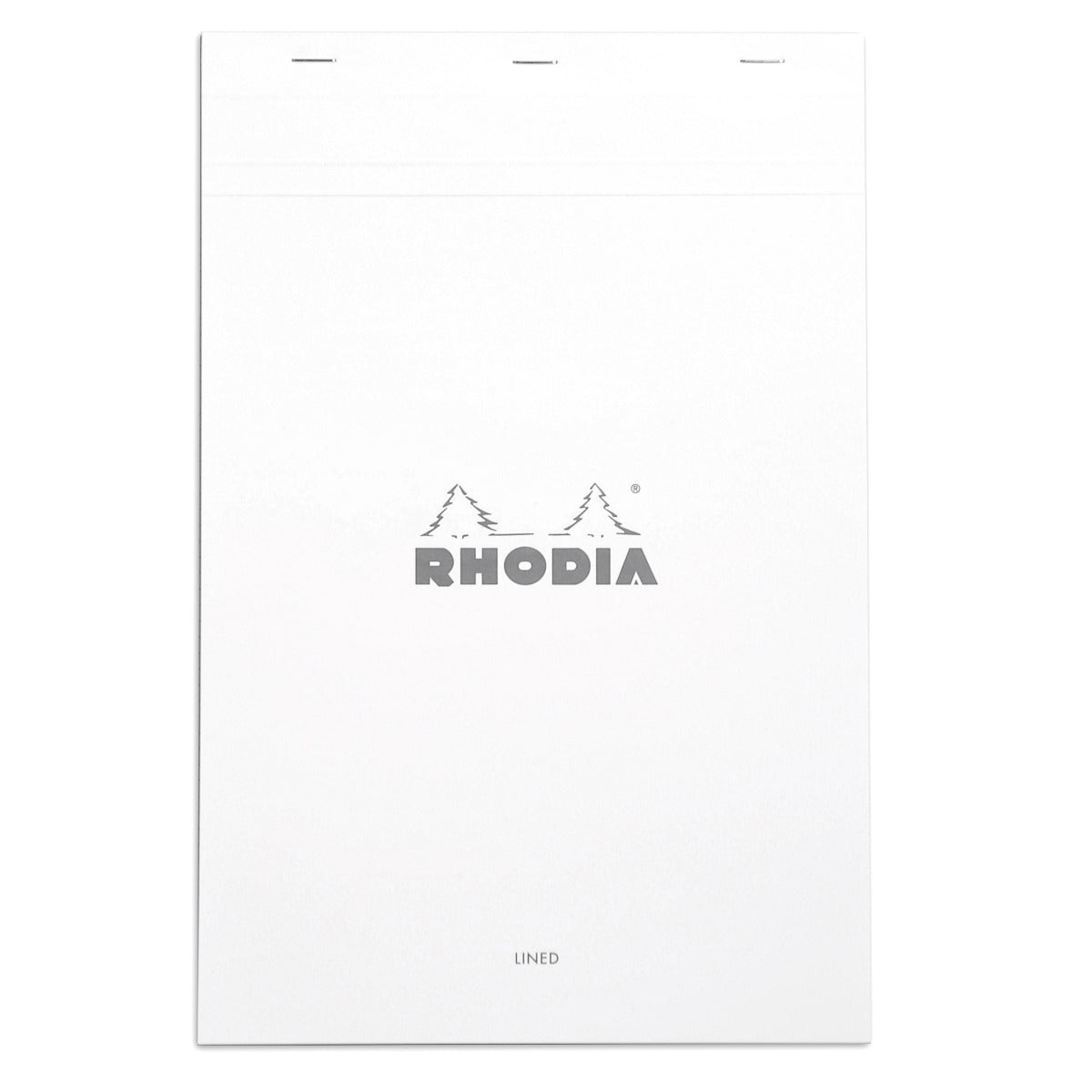 Rhodia - Notizblock A4+ No. 19 liniert mit Rand, weiss