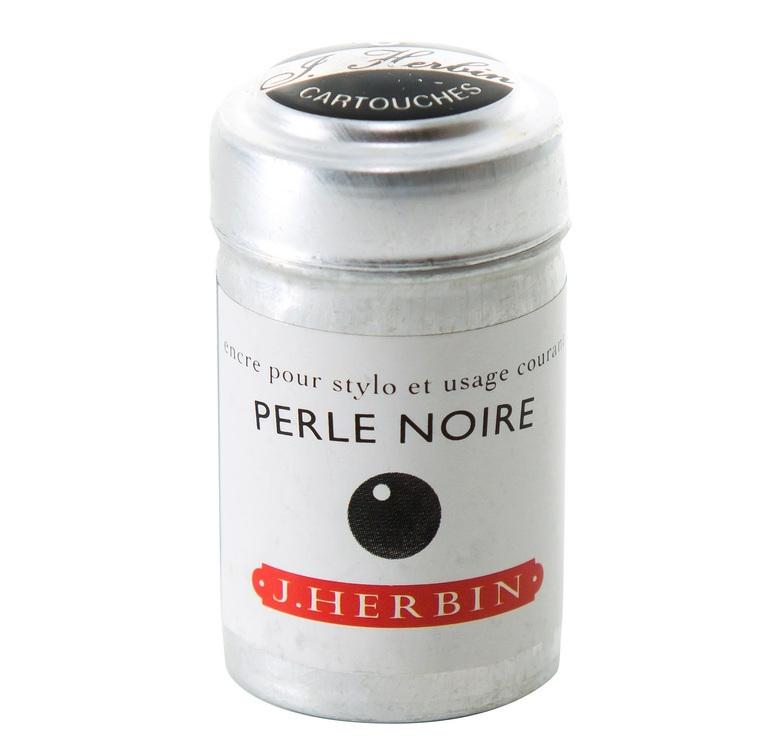 Herbin - Perle noire (schwarz), 6 Patronen