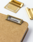 Traveler's Notebook Company - Brass Index Clips