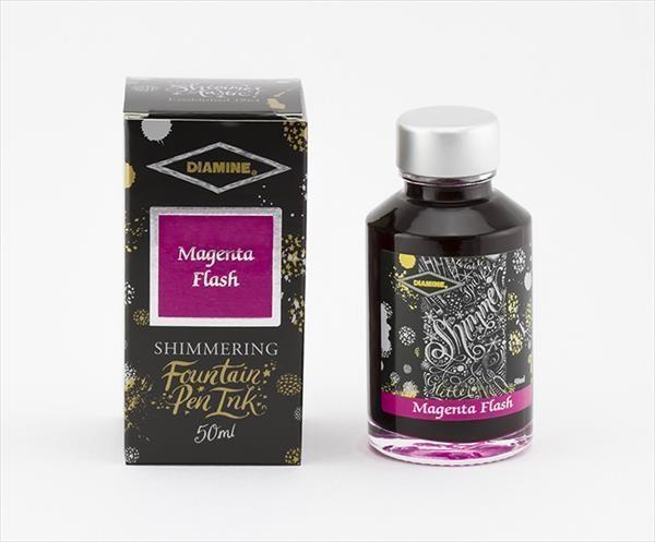 Diamine Shimmering Ink - Magenta Flash, 50 ml