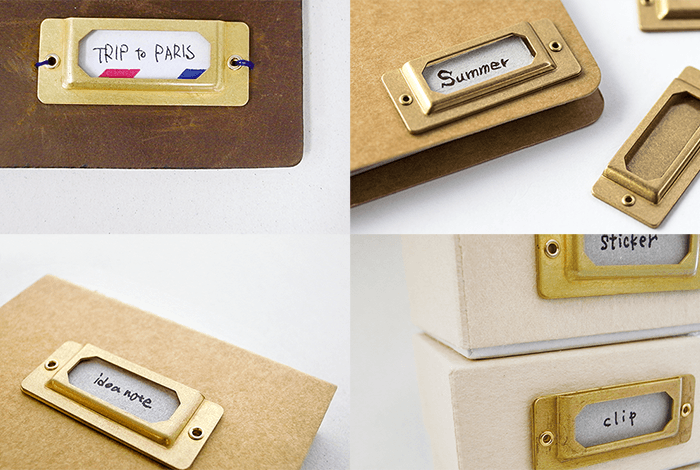 Traveler's Notebook Company - Brass Plates