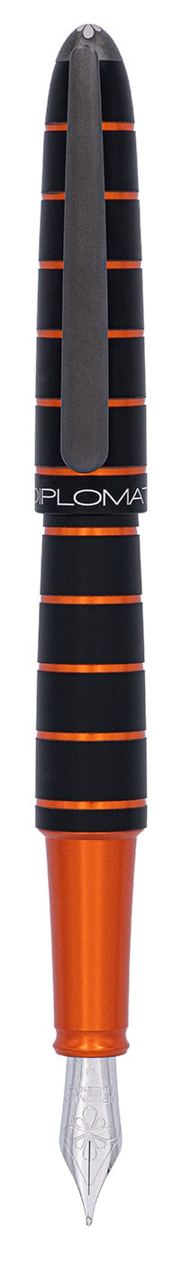 Diplomat - Elox Ring Füllhalter schwarz/orange