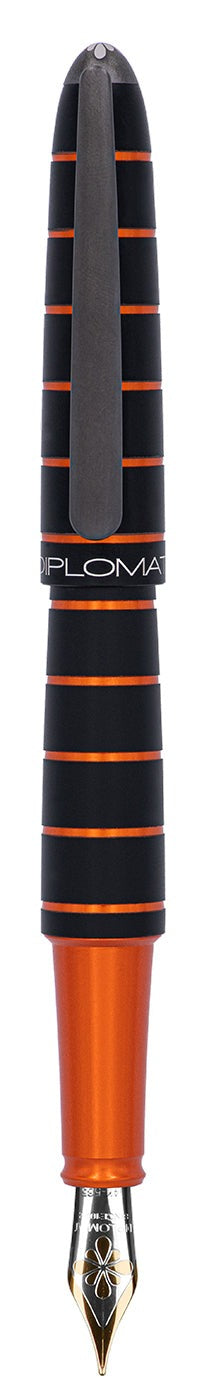 Diplomat - Elox Ring Füllhalter schwarz/orange