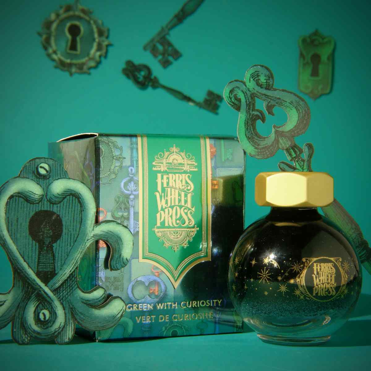 Ferris Wheel Press - Ferritales Ink - Green with Curiosity, 20 ml