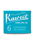 Kaweco ink cartridges, 6 pieces Paradise Blue
