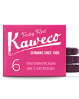 Kaweco Tintenpatronen, 6 Stück Ruby Red