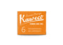 Kaweco ink cartridges, 6 pieces Sunrise Orange