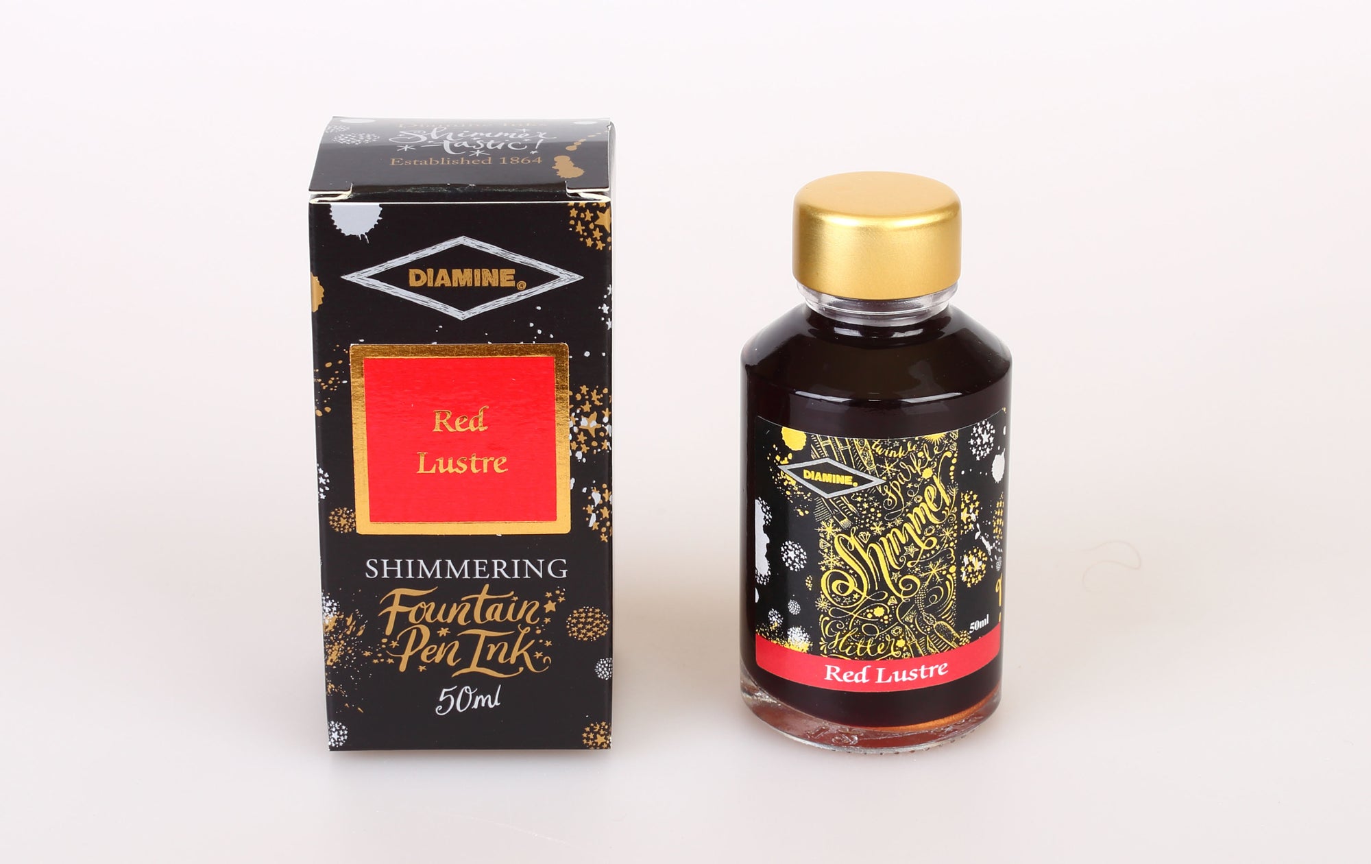Diamine Shimmering Ink - Red Lustre, 50 ml