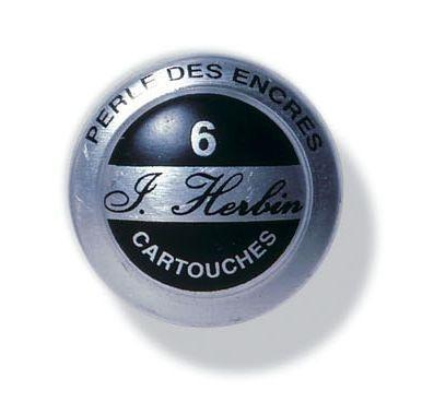 Herbin - Perle noire (schwarz), 6 Patronen