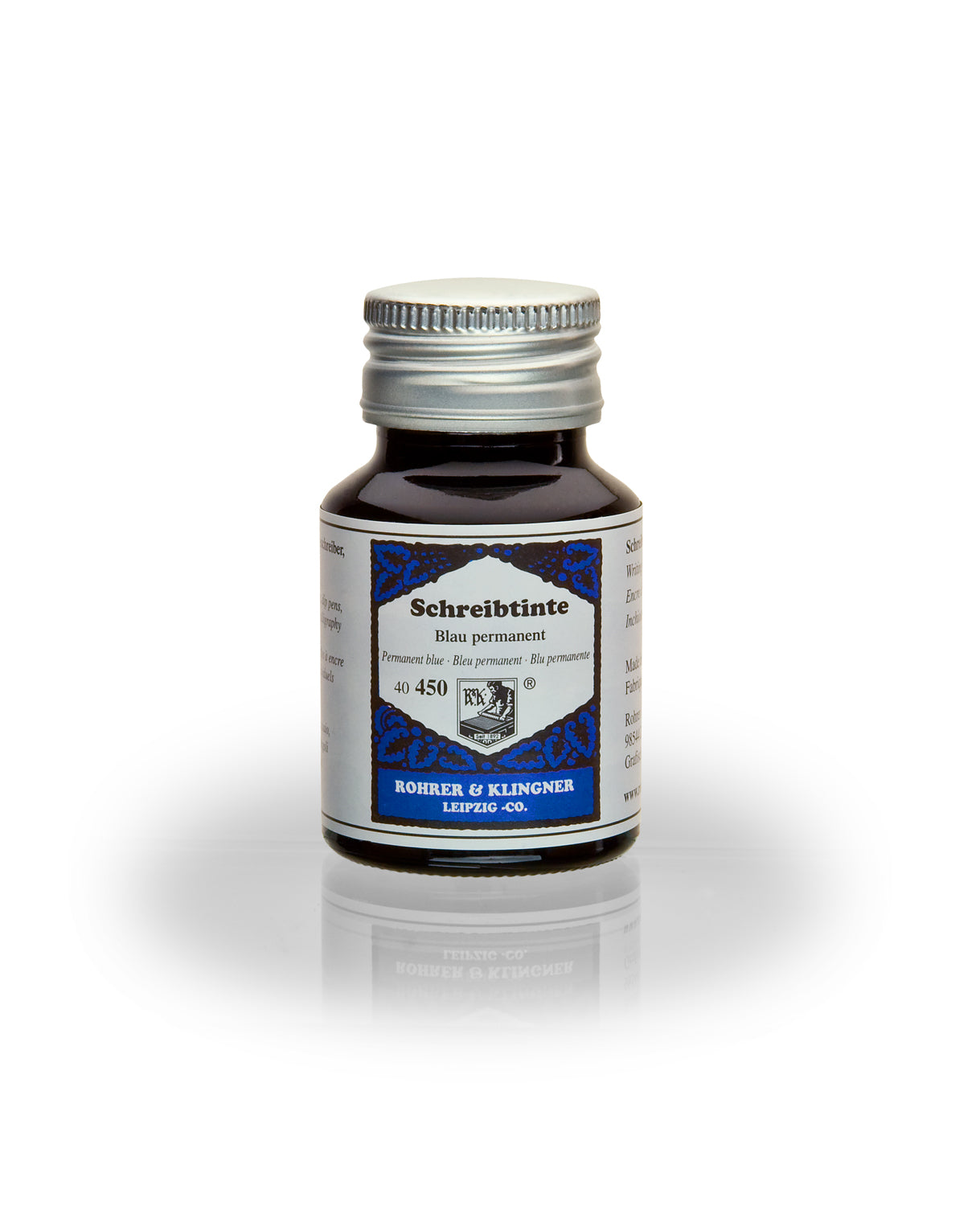 Rohrer & Klingner - Schreibtinte Blau permanent