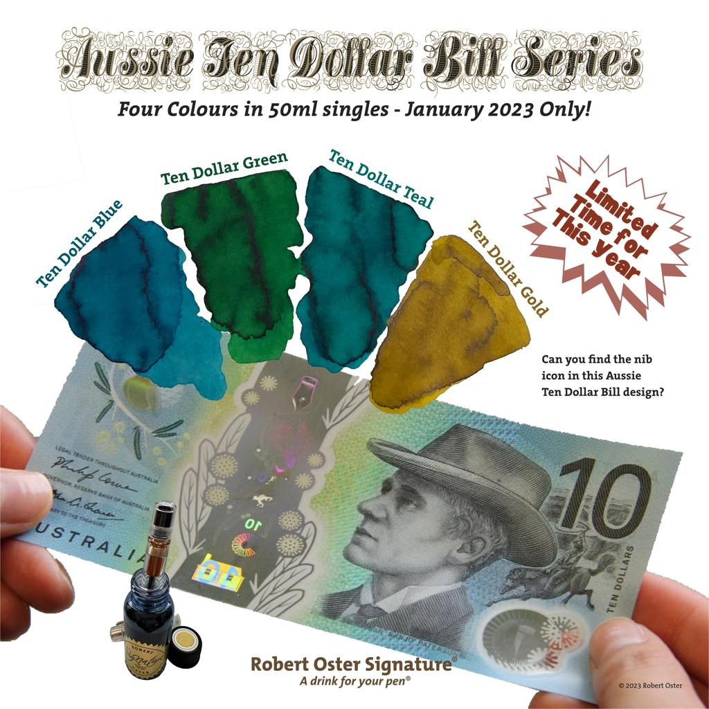 Robert Oster - Ten Dollar Note Green