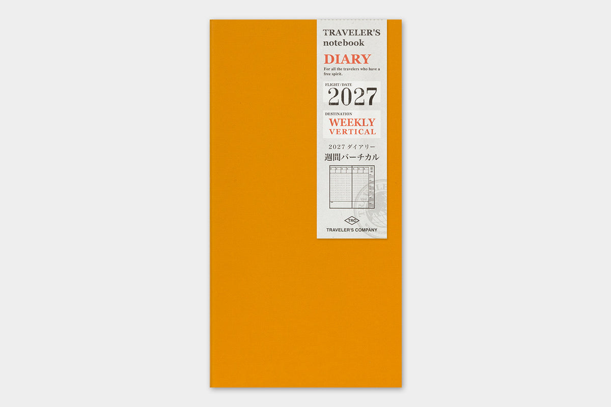 Travelers Notebook - 2027 Kalender, Weekly Vertical regular size