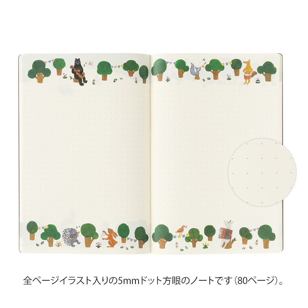 Yuru Log Notizheft Forest Animals