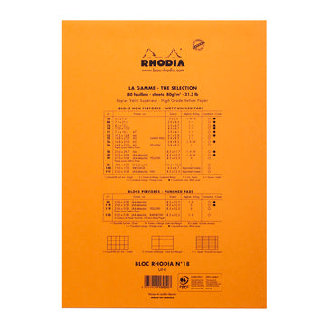 Rhodia - Notizblock A4 No. 18 blanko, orange