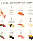 Echizen Wandkalender 2026 - Sushi