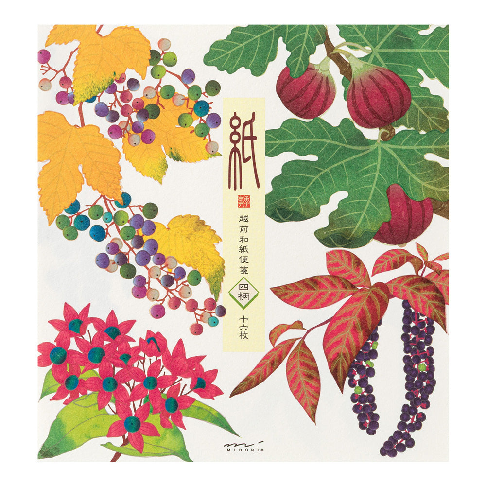 Midori - Seasonal Paper Briefpapier Edition Autumn 26 - Autumn Fruits