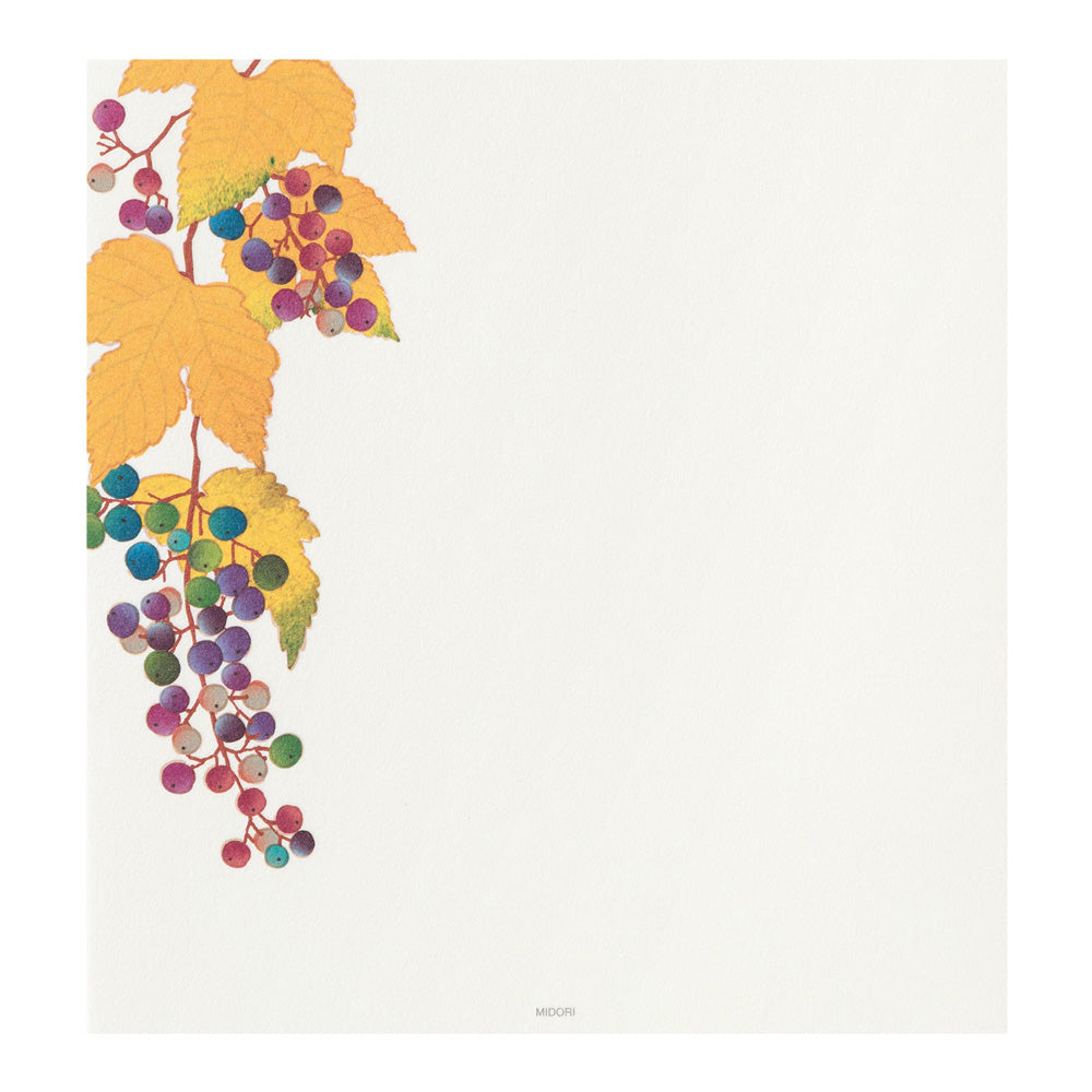 Midori - Seasonal Paper Briefpapier Edition Autumn 26 - Autumn Fruits