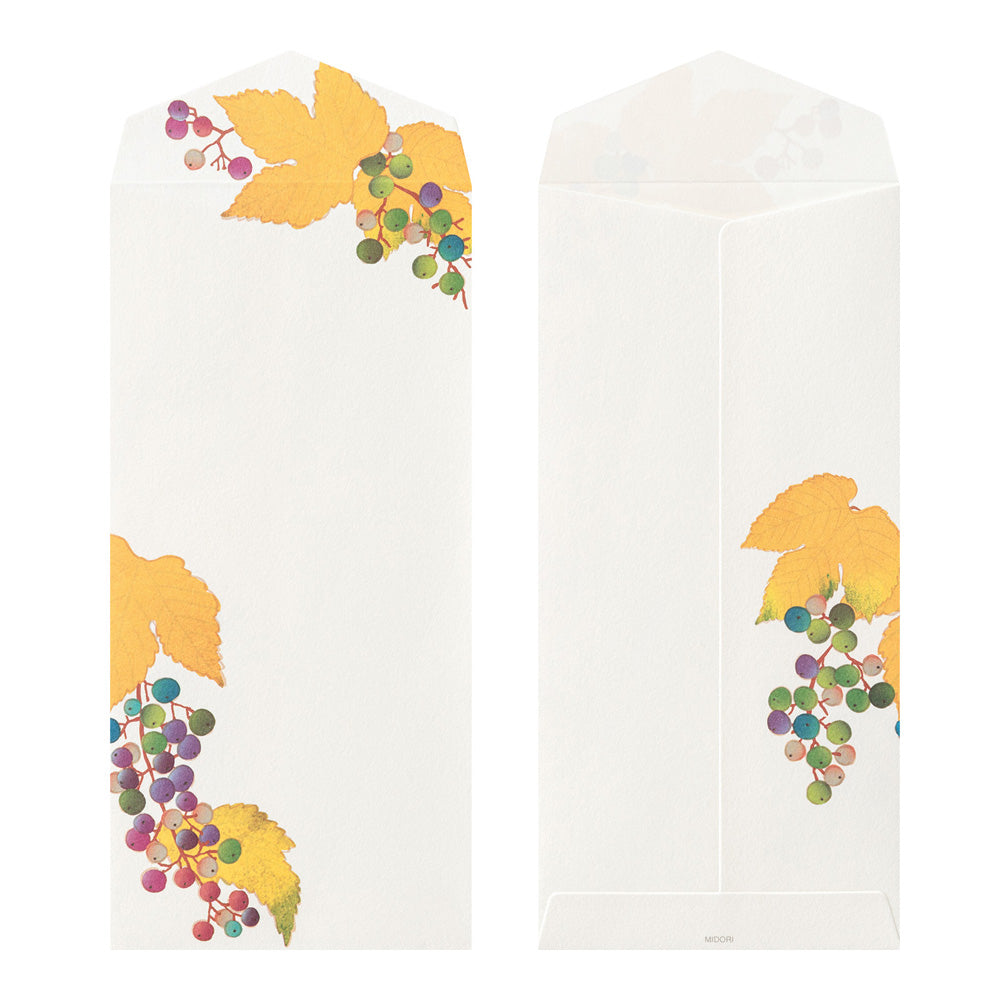 Midori - Seasonal Paper Briefumschlag Edition Autumn 26 - Autumn Fruits
