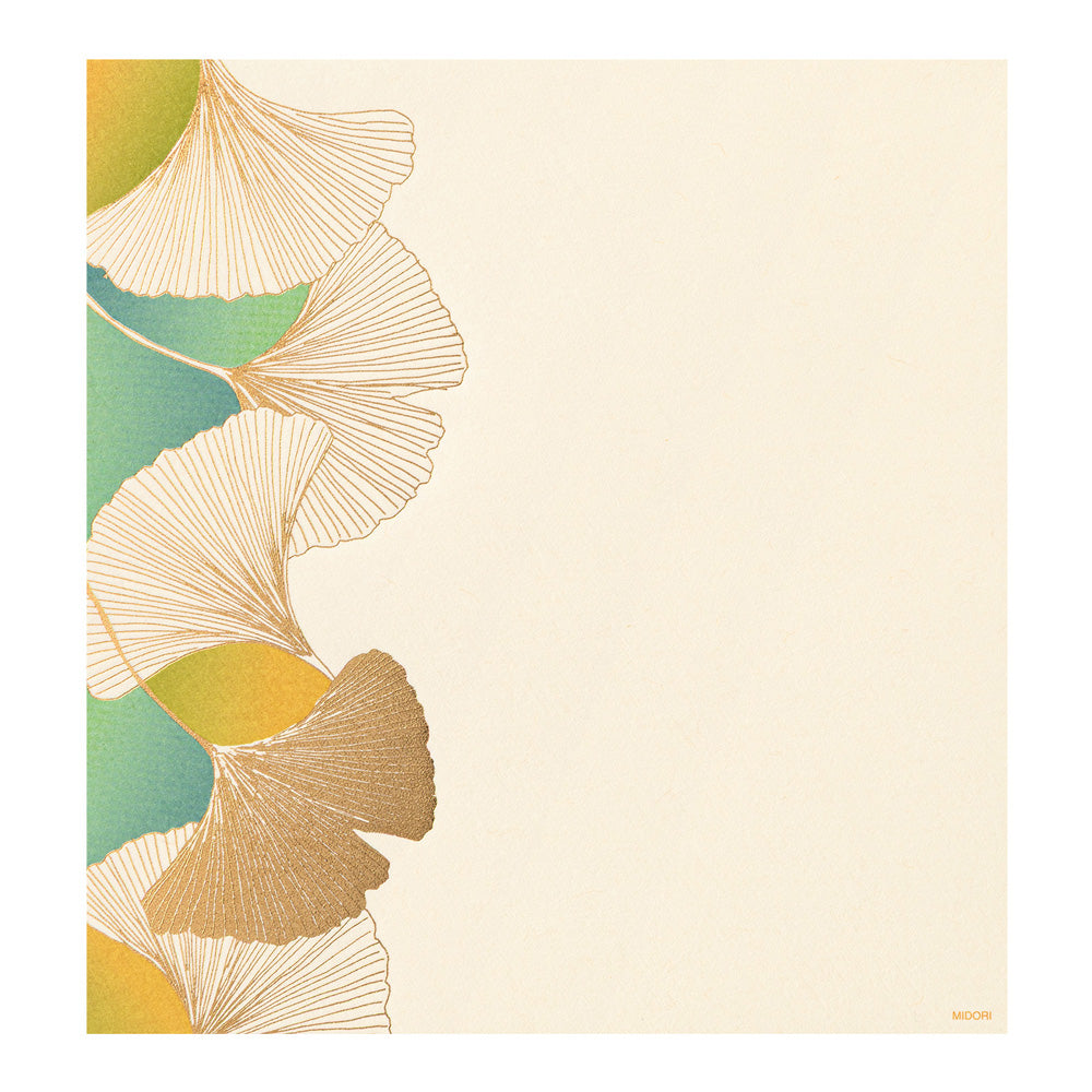 Midori - Seasonal Paper Briefpapier Edition Autumn 26 - Ginkgo