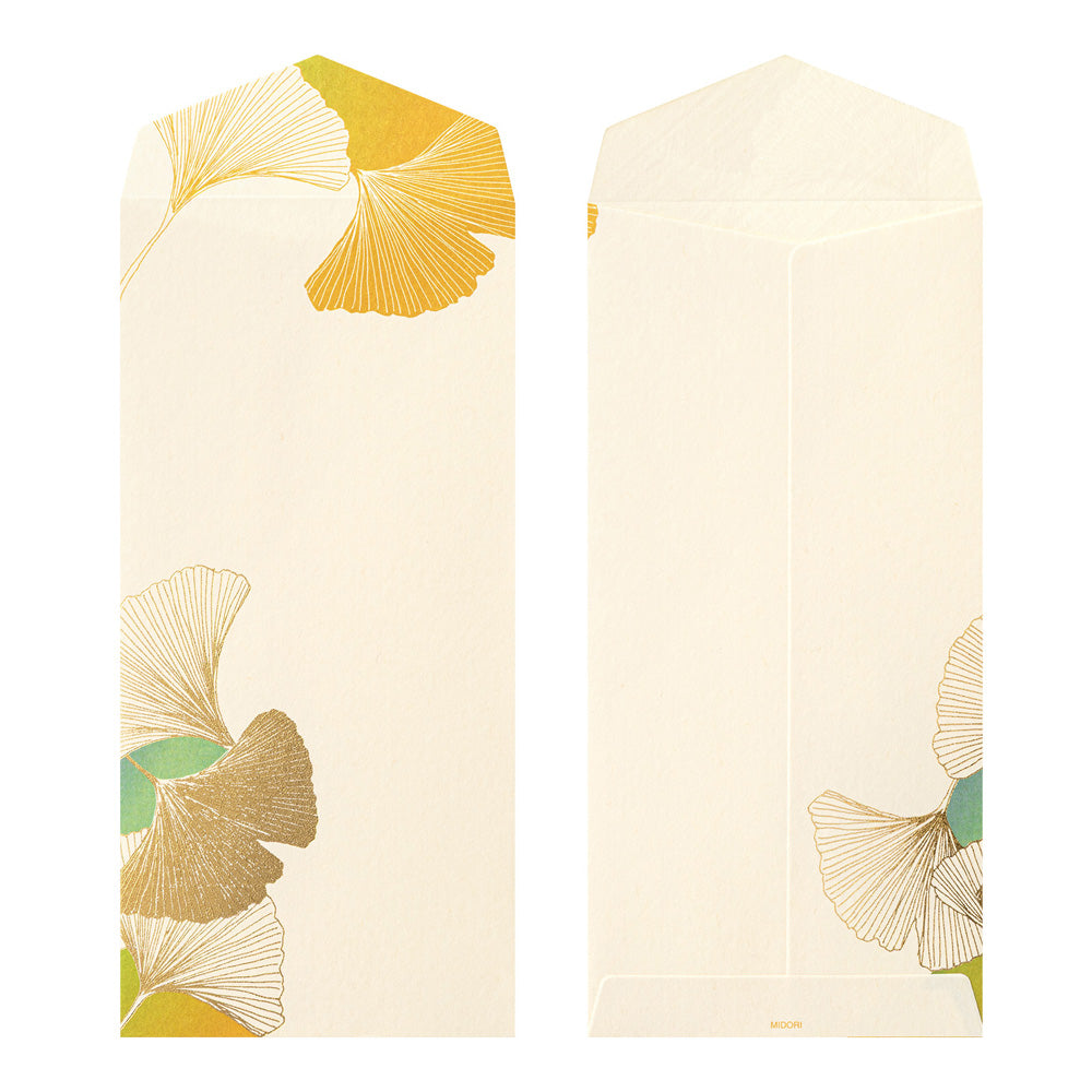 Midori - Seasonal Paper Briefumschlag Edition Autumn 26 - Ginkgo