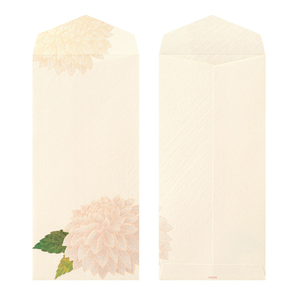 Midori - Seasonal Paper Briefumschlag Edition Autumn 26 - Dahlia