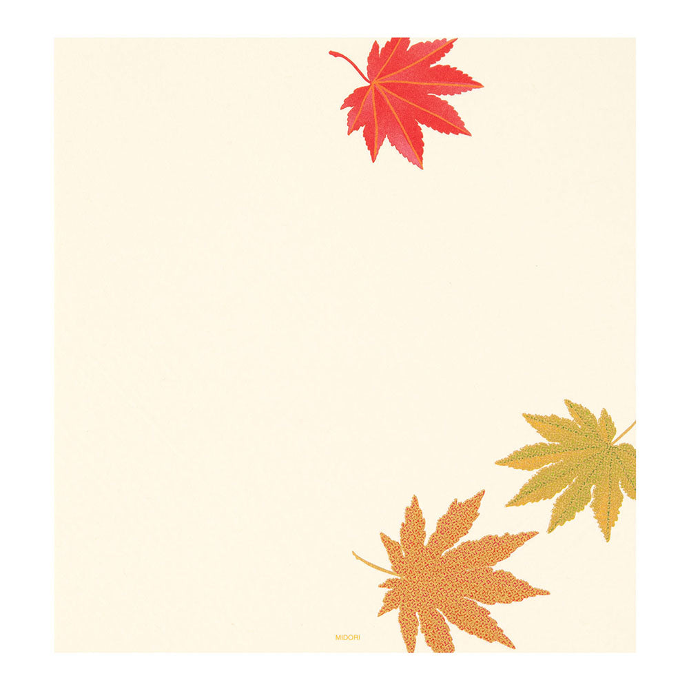 Midori - Seasonal Paper Briefpapier Edition Herbst - Blätter