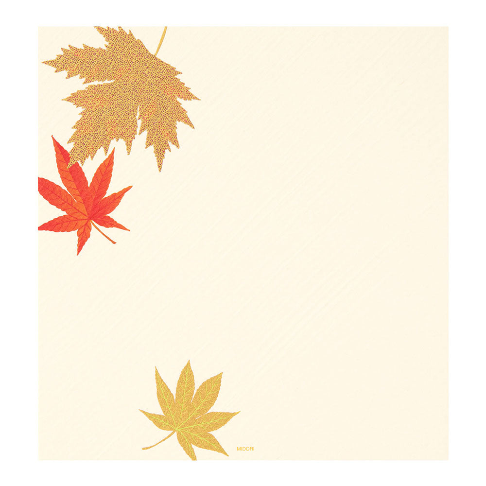 Midori - Seasonal Paper Briefpapier Edition Herbst - Blätter