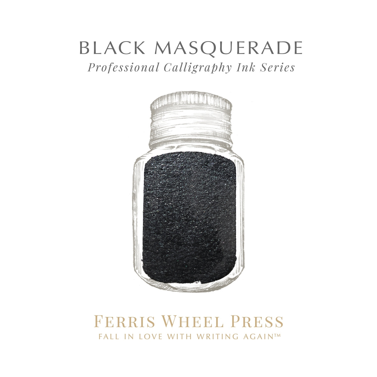 Ferris Wheel Press - Calligraphy Ink Black Masquerade