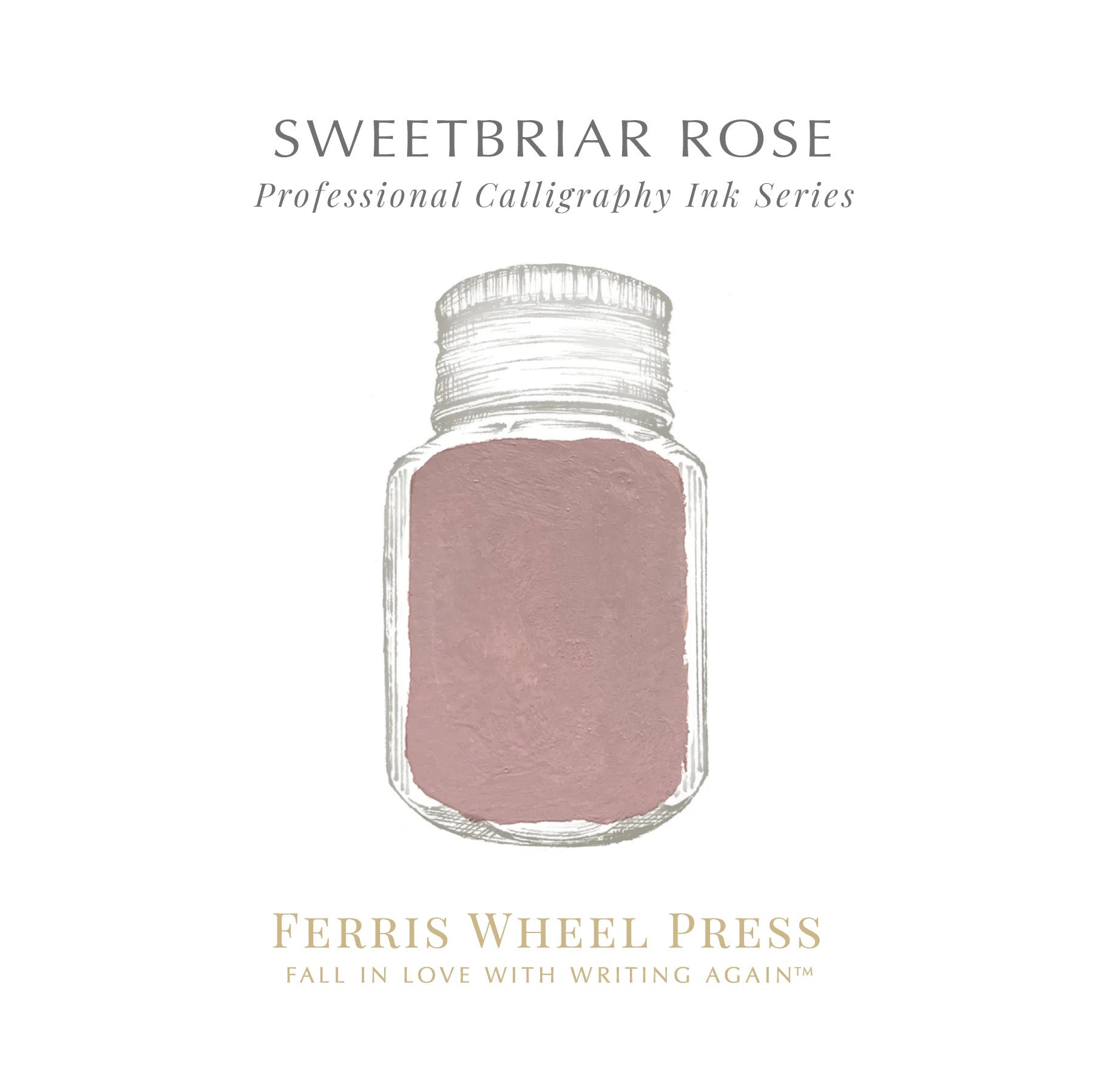 Ferris Wheel Press - Calligraphy Ink Sweetbriar Rose