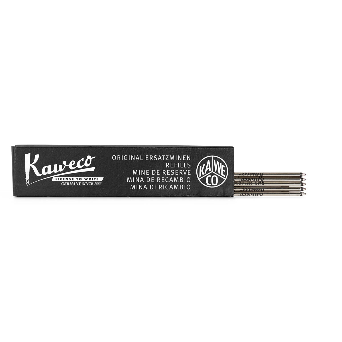 Kaweco ballpoint pen refill D1, 5 pieces black