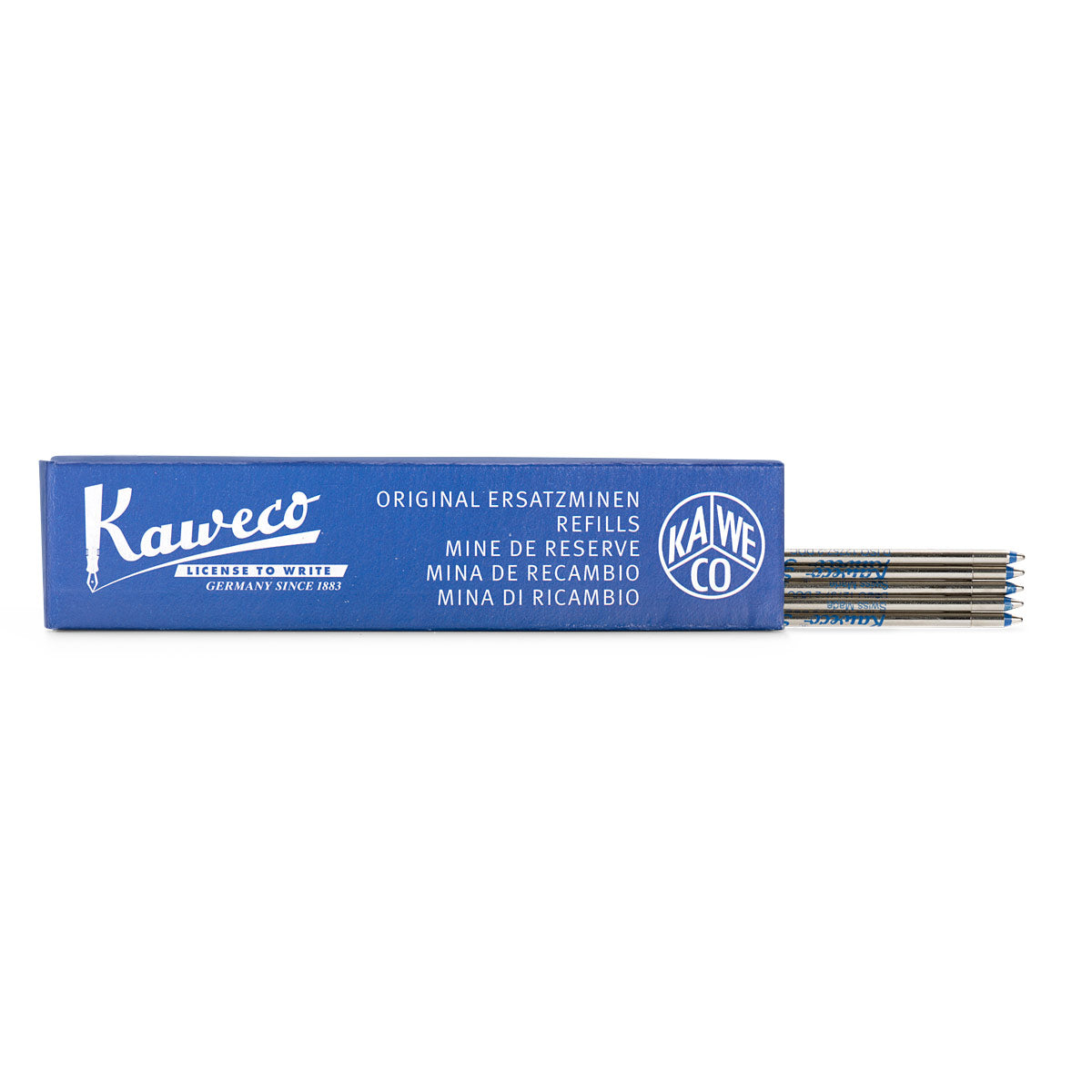 Kaweco ballpoint pen refill D1, 5 pieces blue