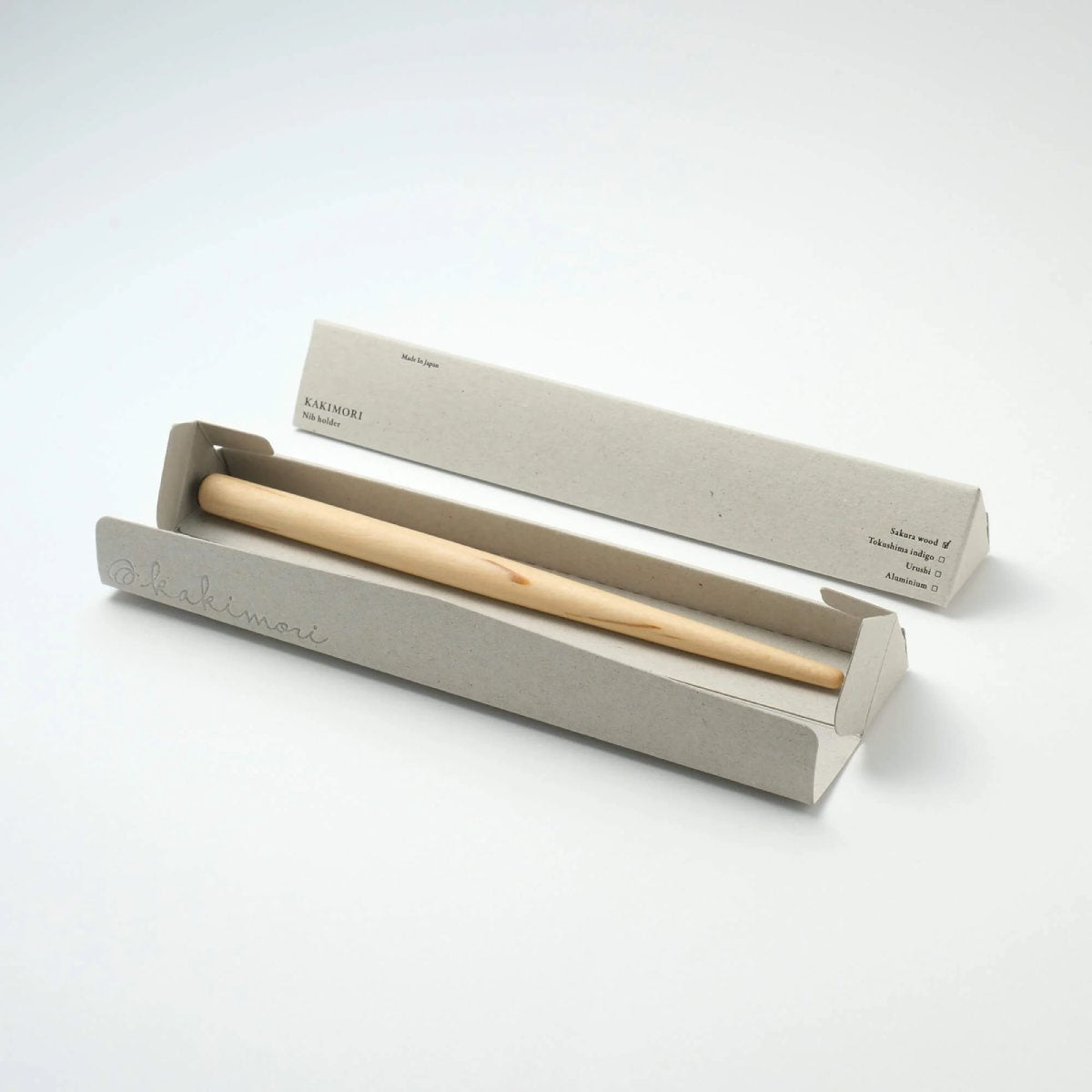 Kakimori penholder white cherry wood