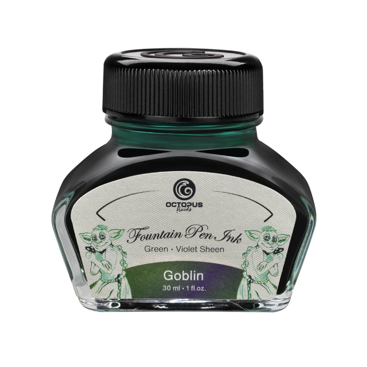 Octopus fountain pen ink Sheen Goblin