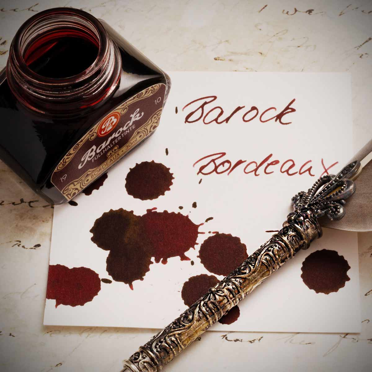 Baroque 1910 Bordeaux writing ink