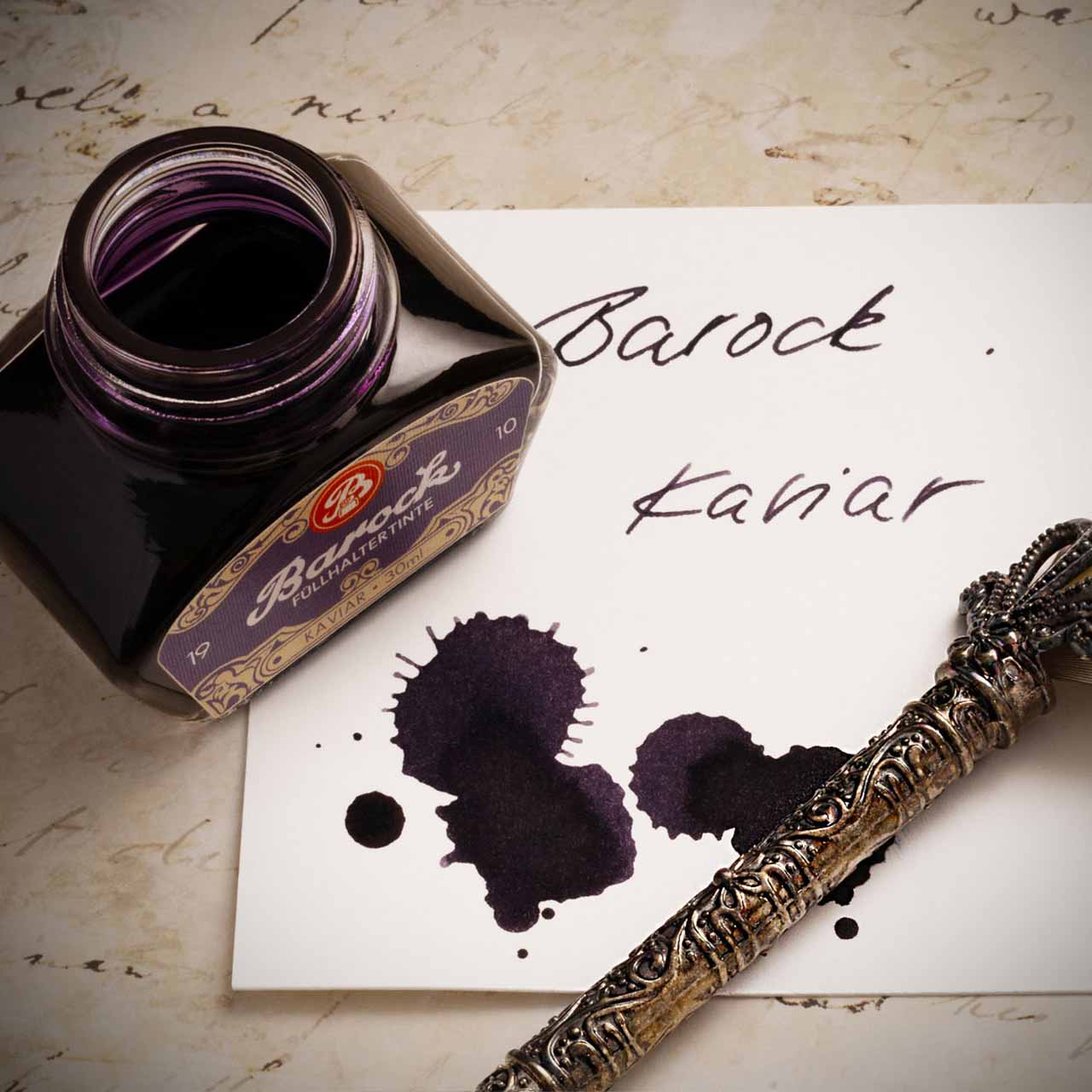 Baroque 1910 writing ink caviar