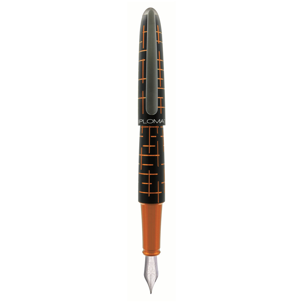 Diplomat fountain pen Elox Matrix orange