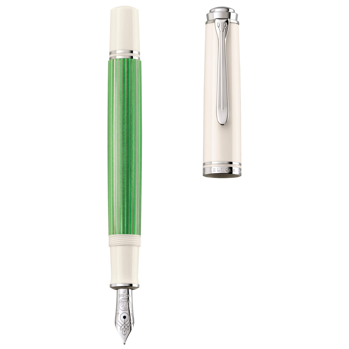 Pelikan M605 fountain pen green-white