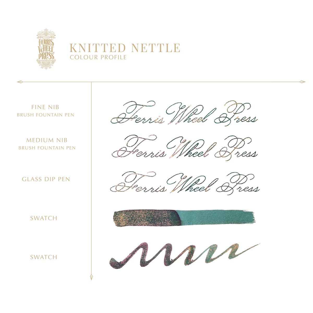 Ferris Wheel Press - Ferritales Ink - Knitted Nettle, 20 ml