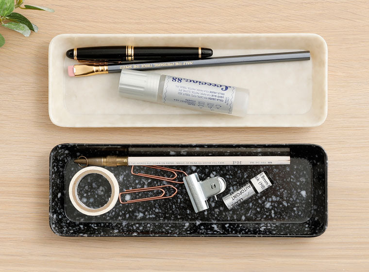 Melamine pen tray, ivory