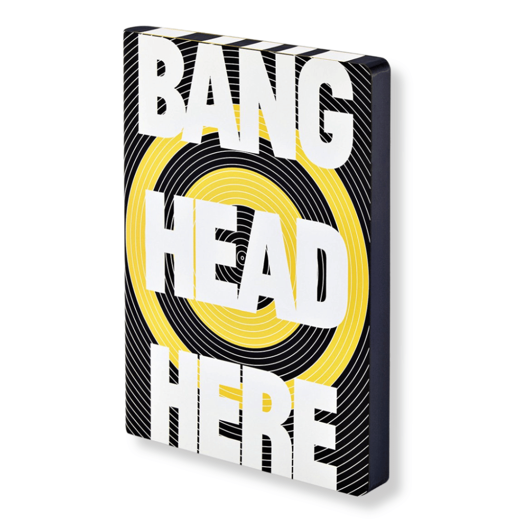 Nuuna Notizbuch - Bang Head Here