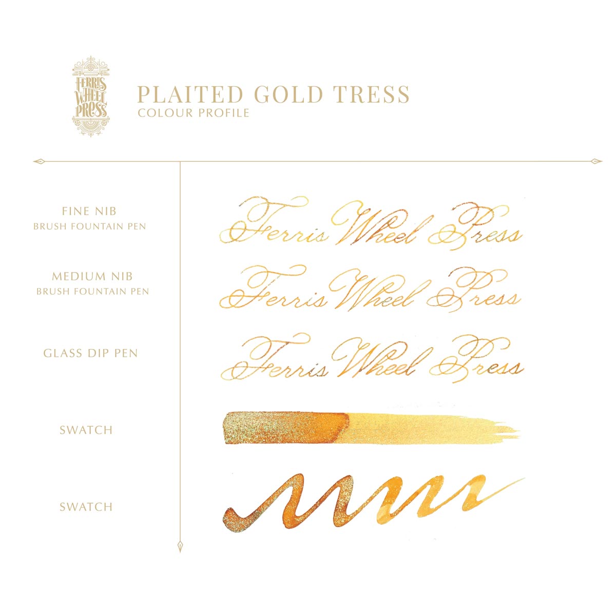 Ferris Wheel Press - Ferritales Ink - Plaited Gold Tress