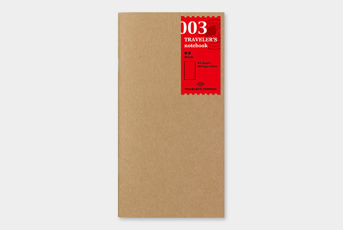 Traveler&#39;s Notebook Company - Notebook Refill blank (03)