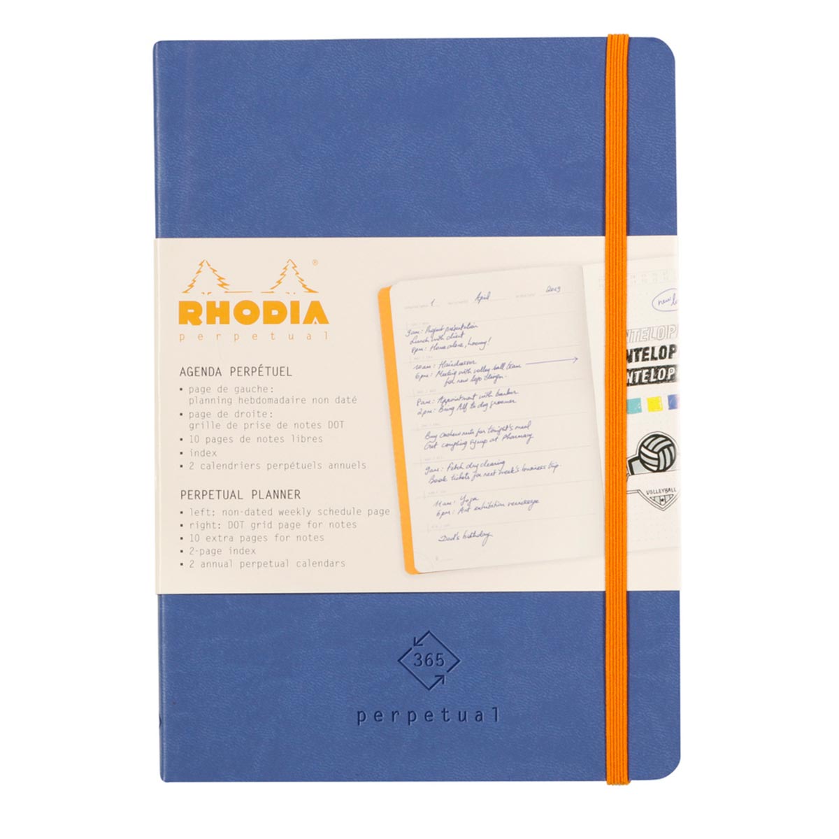 Rhodia - Perpetual Kalender A5, saphir