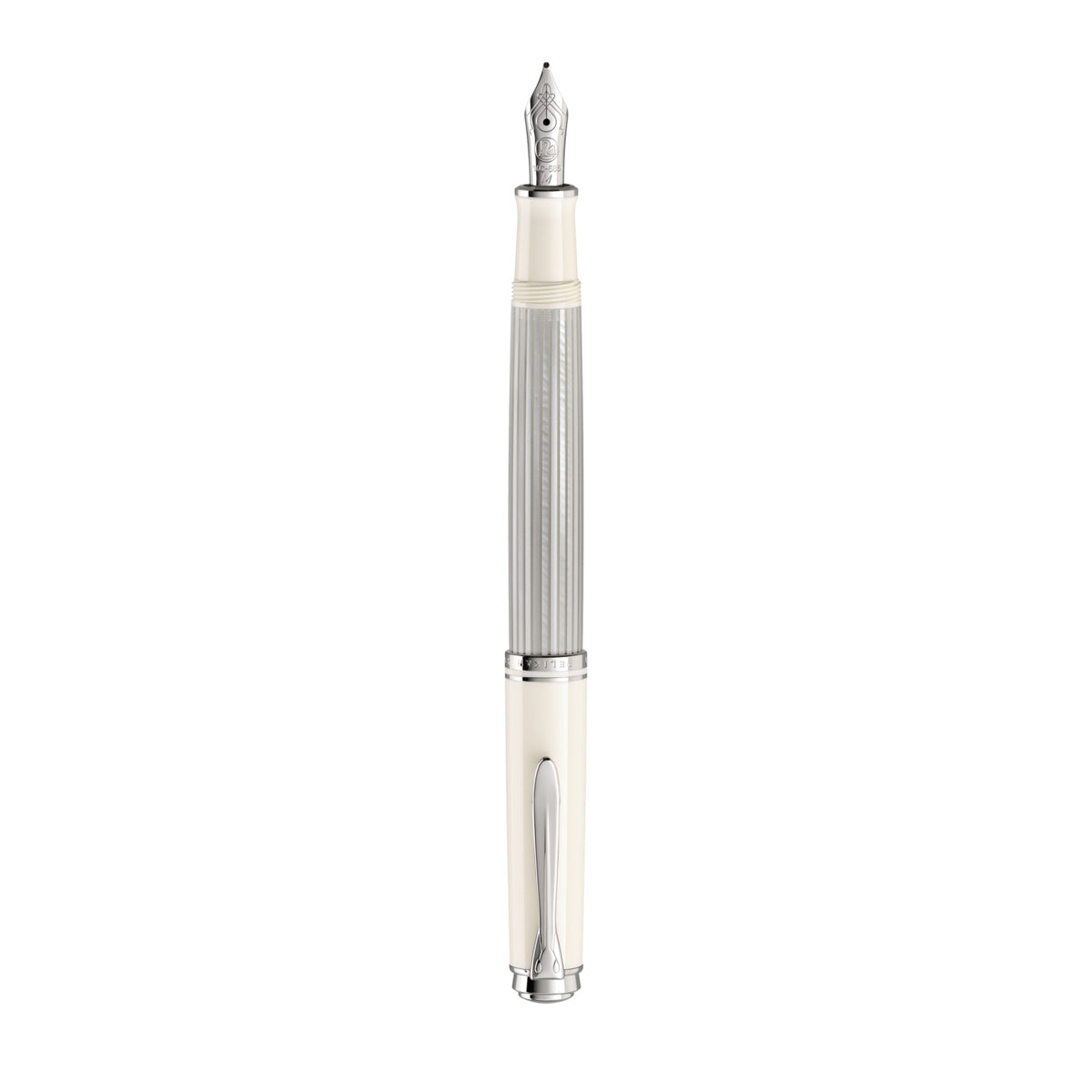 Pelikan piston fountain pen M405 silver-white