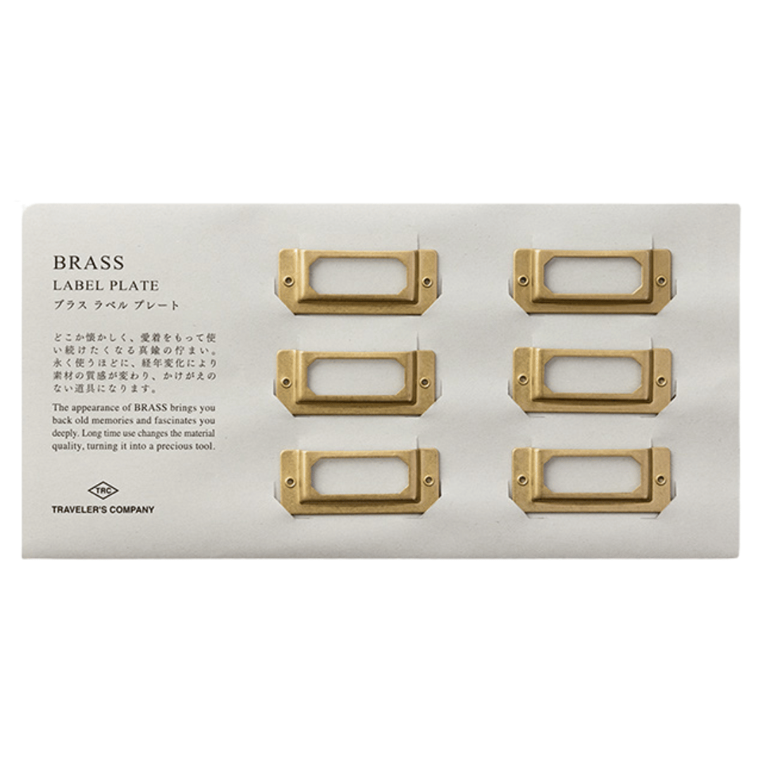 Traveler&#39;s Notebook Company - Brass Plates